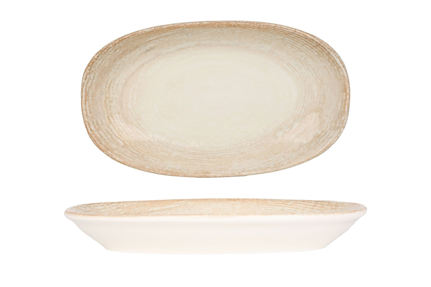 Bonna Serveerschaal - Patera - Porselein - 24x14 cm - set van 2