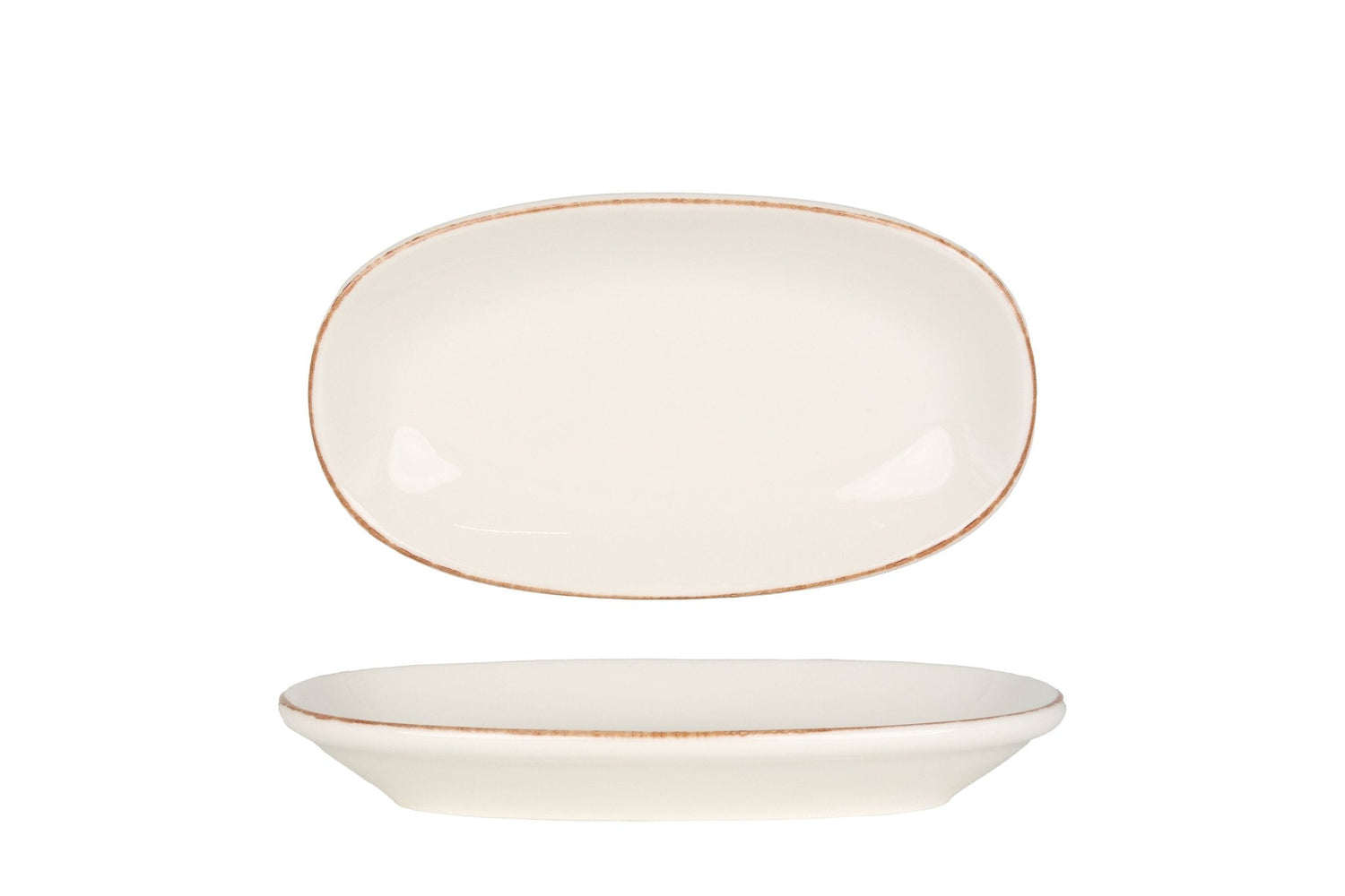 Bonna Serveerschaal - Retro - Porselein - 15x8.5 cm - set van 4