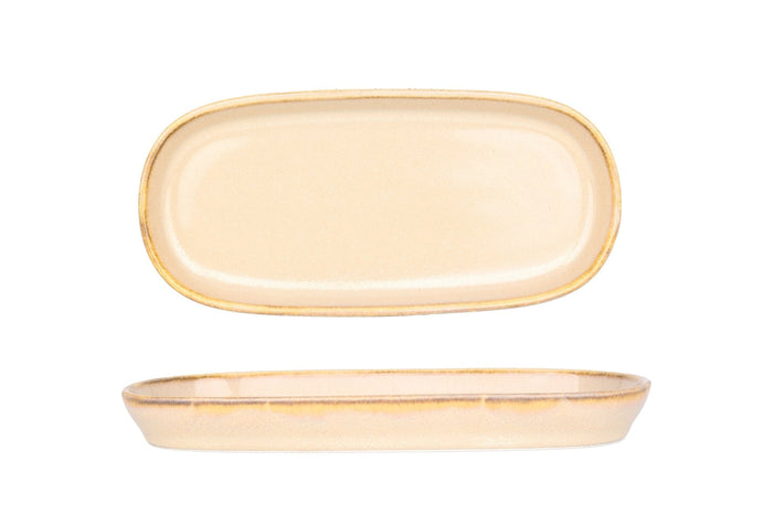 Bonna Serveerschaal - Sand Hygge - Porselein - 21 cm - set van 2