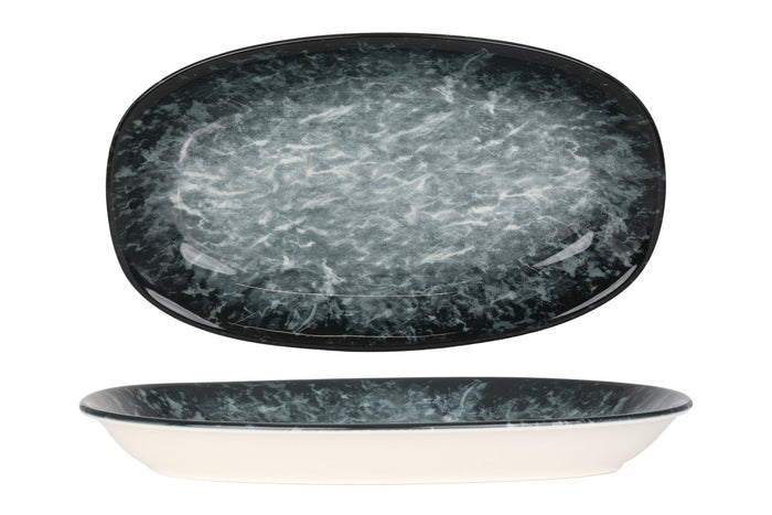Bonna Serveerschaal - Sepia - Porselein - 34x19 cm - set van 2