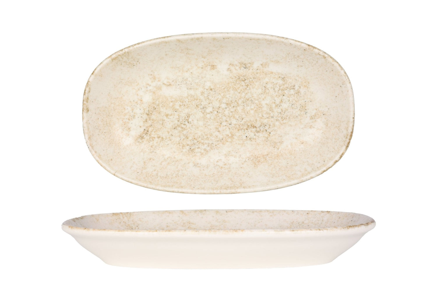 Bonna Serveerschaal - Nacrous - Porselein - 24x14 cm - set van 2