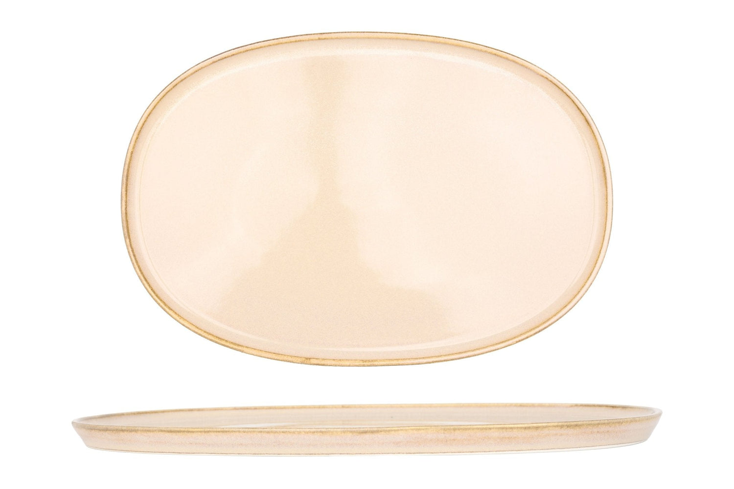 Bonna Serveerschaal - Sand Hygge - Porselein - 34 cm - set van 2