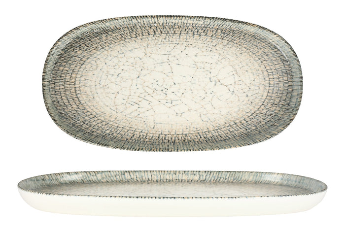 Rinart Serveerschaal - Olmeca - Porselein - 35x18 cm - set van 2