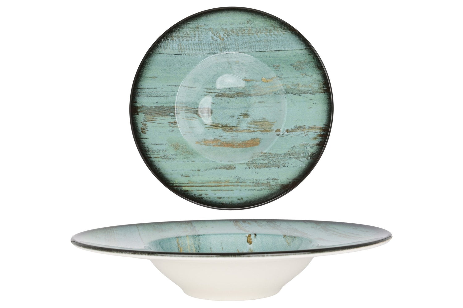 Bonna Pastabord - Madera - Porselein - 28 cm 400 cc - set van 2