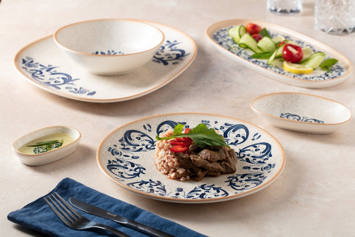 Bonna Dinerbord - Viento - Porselein - 28 cm - set van 6