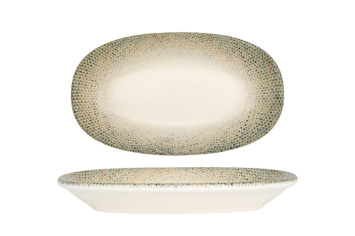 Bonna Serveerschaal - Sway - Porselein - 19x11 cm - set van 2