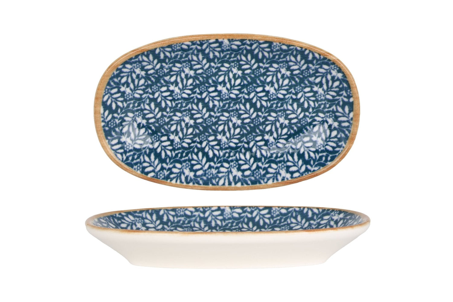 Bonna Serveerschaal - Lupin - Porselein - 15x8.5 cm - set van 4