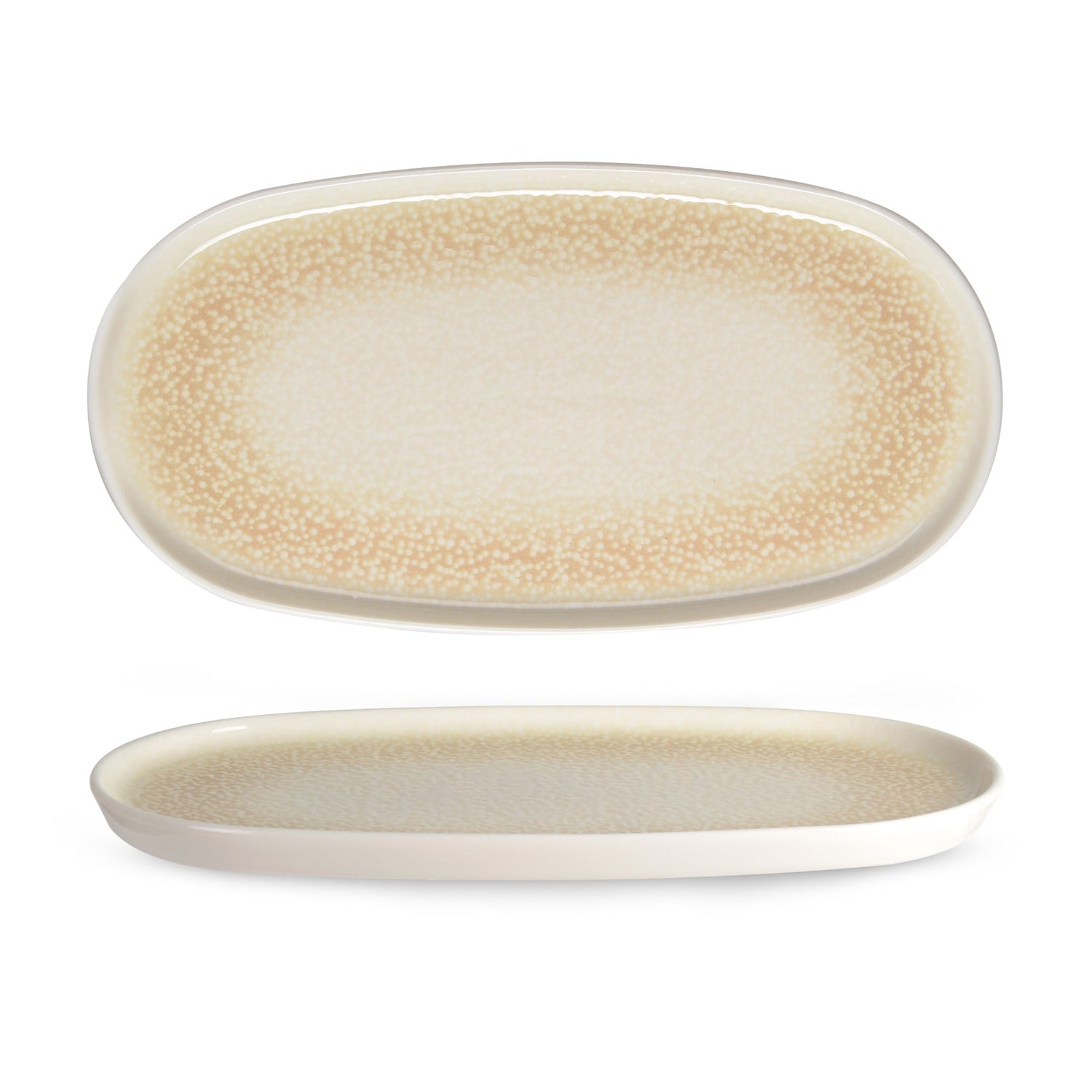 Rinart Serveerschaal - Dotti - Porselein - 35x18 cm - set van 2