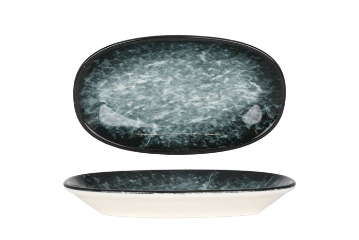 Bonna Serveerschaal - Sepia - Porselein - 19x11 cm - set van 2