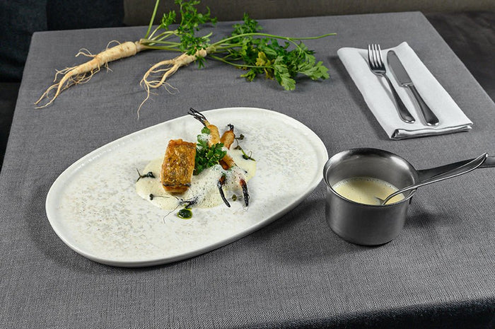 Bonna Serveerschaal - Lunar White - Porselein - 34 cm - set van 2