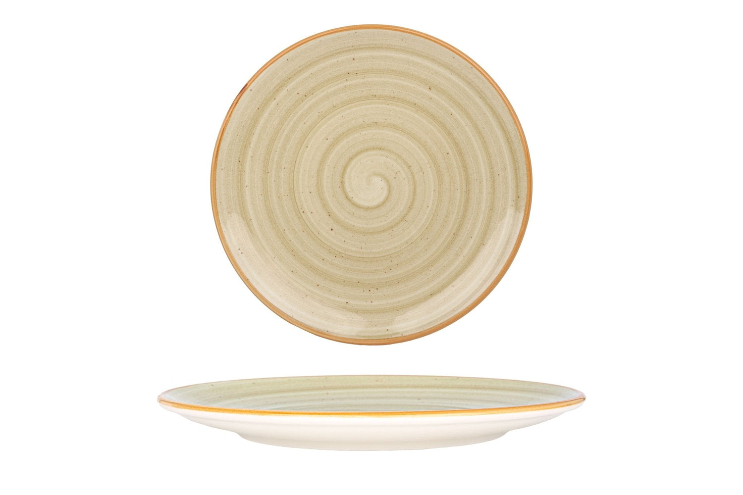 Bonna Gebaksbord - Aura Terrain - Porselein - 23 cm - set van 6