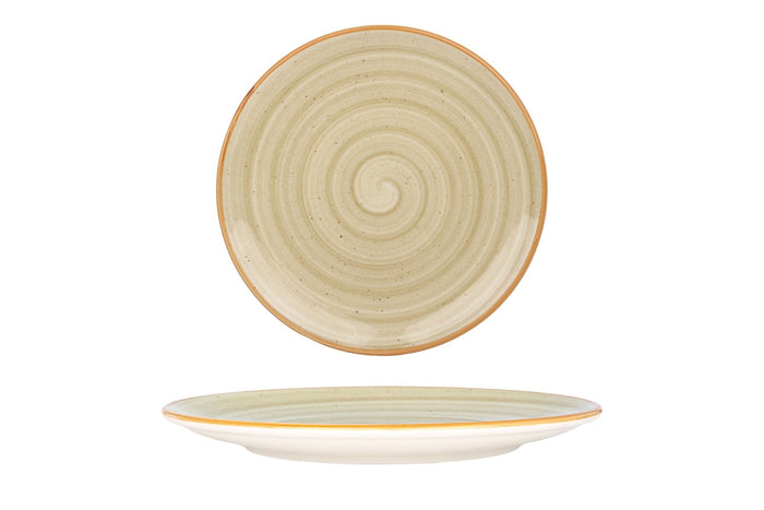 Bonna Gebaksbord - Aura Terrain - Porselein - 23 cm - set van 6