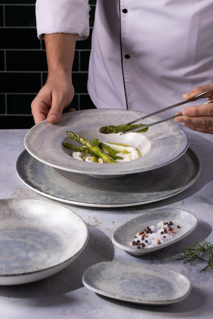 Bonna Serveerschaal - Omnia - Porselein - 15x8.5 cm - set van 4