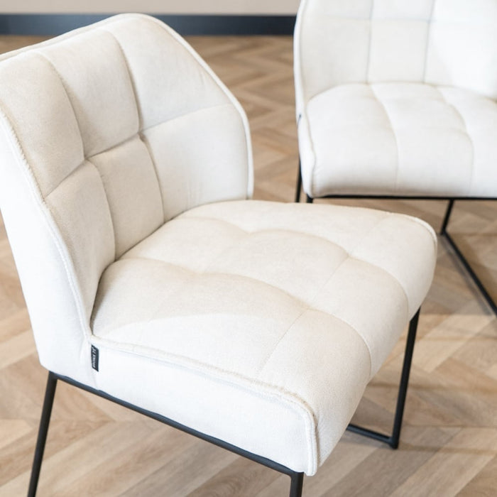 Bronx71 Scandinavische eetkamerstoel Jelle off white