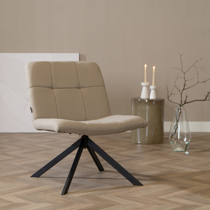 Bronx71 Scandinavische fauteuil Eevi gerecyclede stof taupe