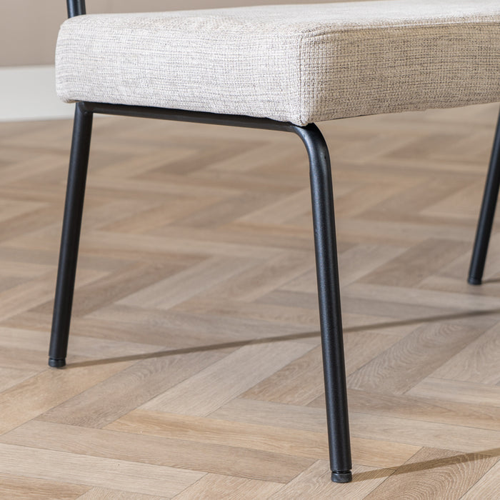 Bronx71 Scandinavische eetkamerbank Espen taupe gerecyclede stof 190