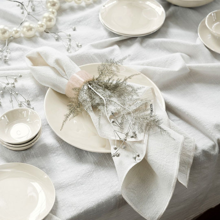 vtwonen Tafelkleed - Rechthoekig - Wit - Katoen | Linnen - 150x250cm