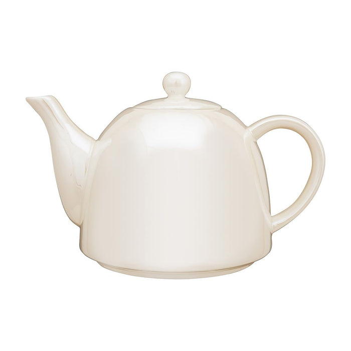 vtwonen Theepot - Theekan van Porselein - Parelmoer - Servies - 1800ml