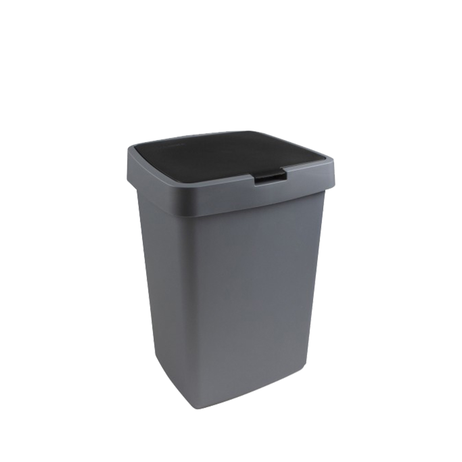 Sunware Delta Prullenbak - 25L - met klep deksel - metallic|zwart