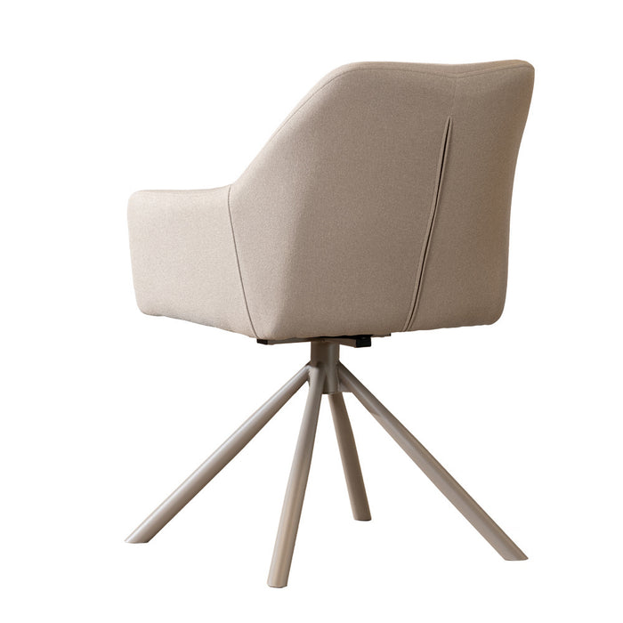 Bronx71 Scandinavische eetkamerstoel Ida draaibaar gerecyclede stof