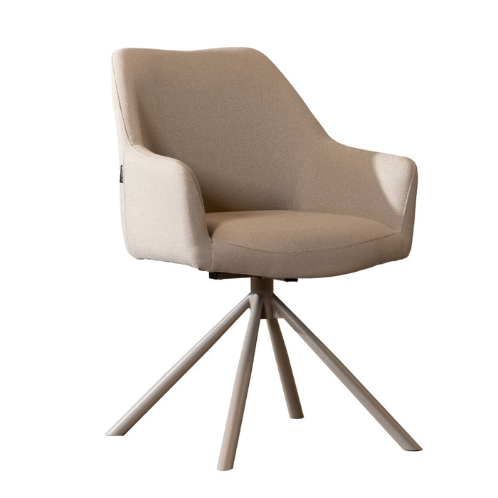 Bronx71 Scandinavische eetkamerstoel Ida draaibaar gerecyclede stof