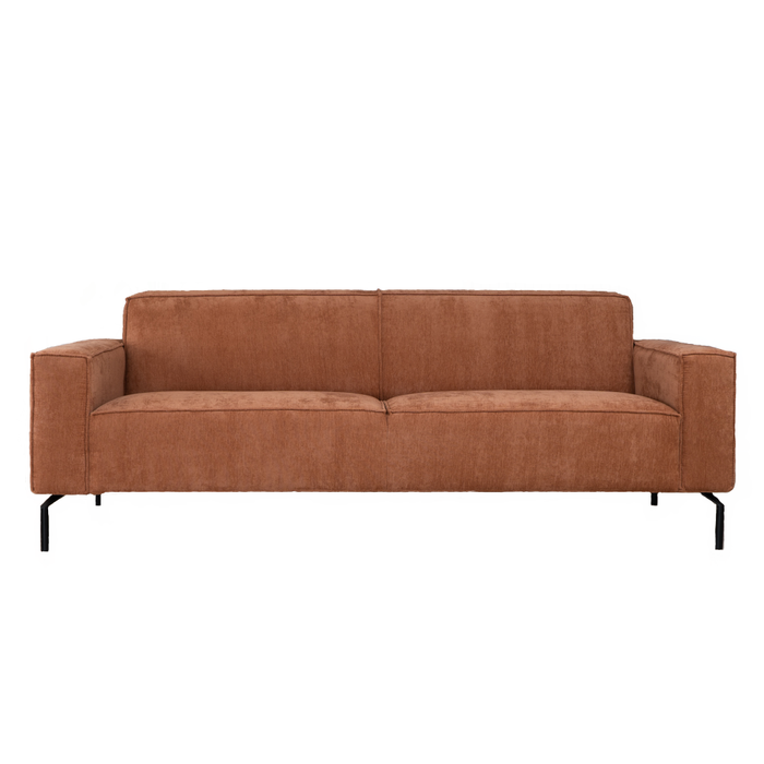 Bronx71 3-zitsbank Kansas stof gemêleerd terracotta