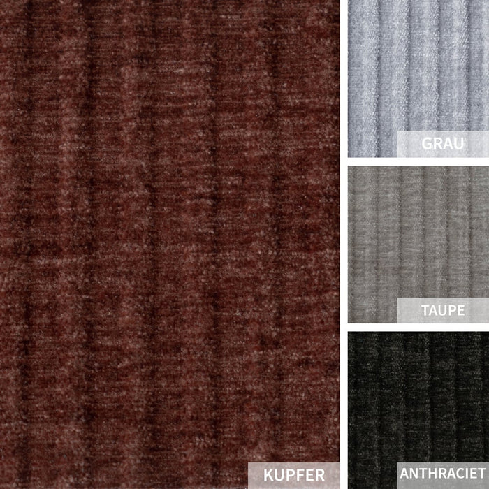 Bronx71 3-zitsbank Kansas koper ribstof