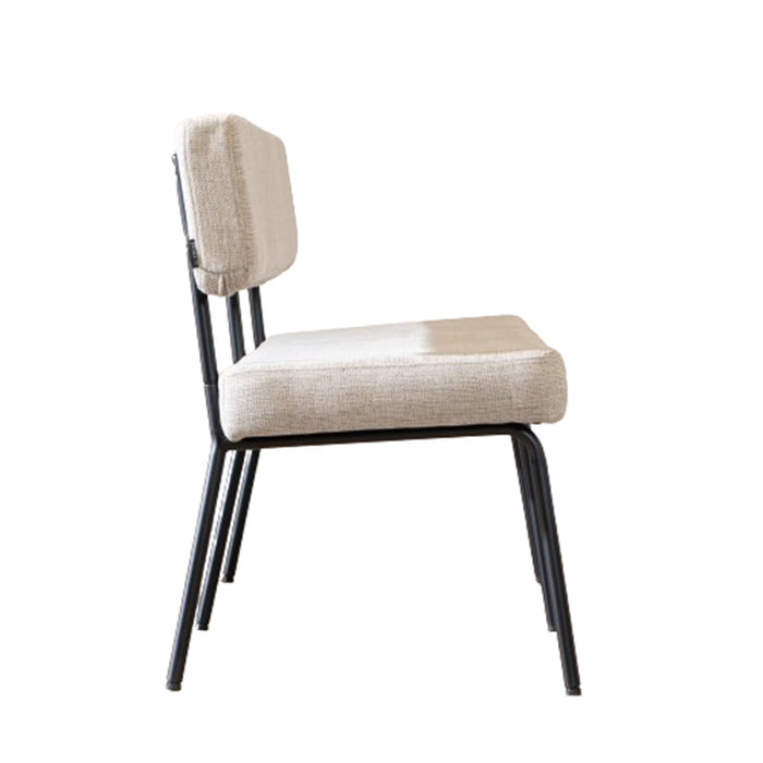 Bronx71 Scandinavische eetkamerbank Espen taupe gerecyclede stof 160