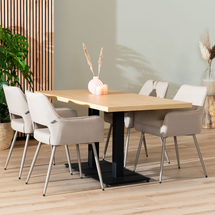 Bronx71 Eettafel Nils melamine eiken 160 x 80 cm