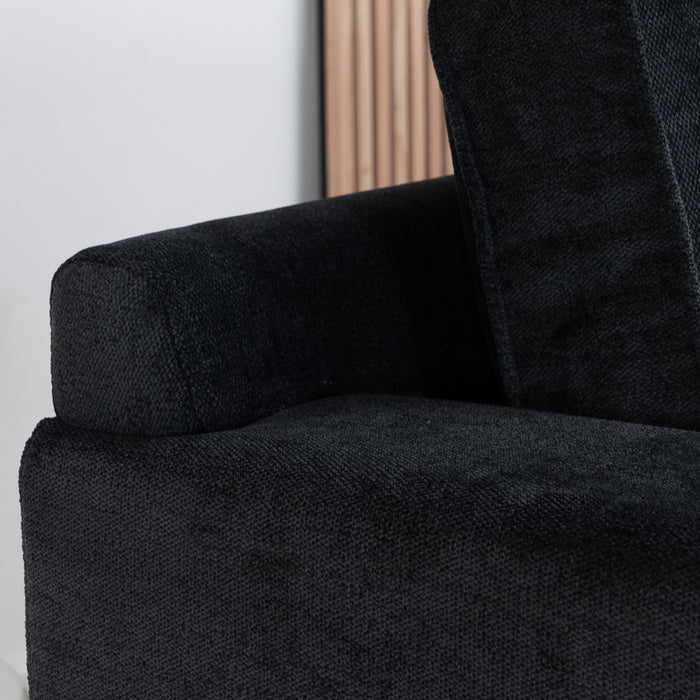 Bronx71 Scandinavische bank 2-zits Orlando stof gemêleerd zwart