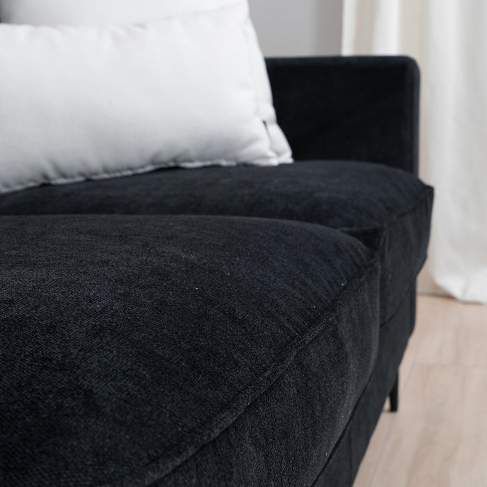 Bronx71 Scandinavische bank 2-zits Orlando stof gemêleerd zwart