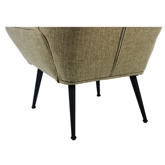 Bronx71 Fauteuil City linnen olijfgroen