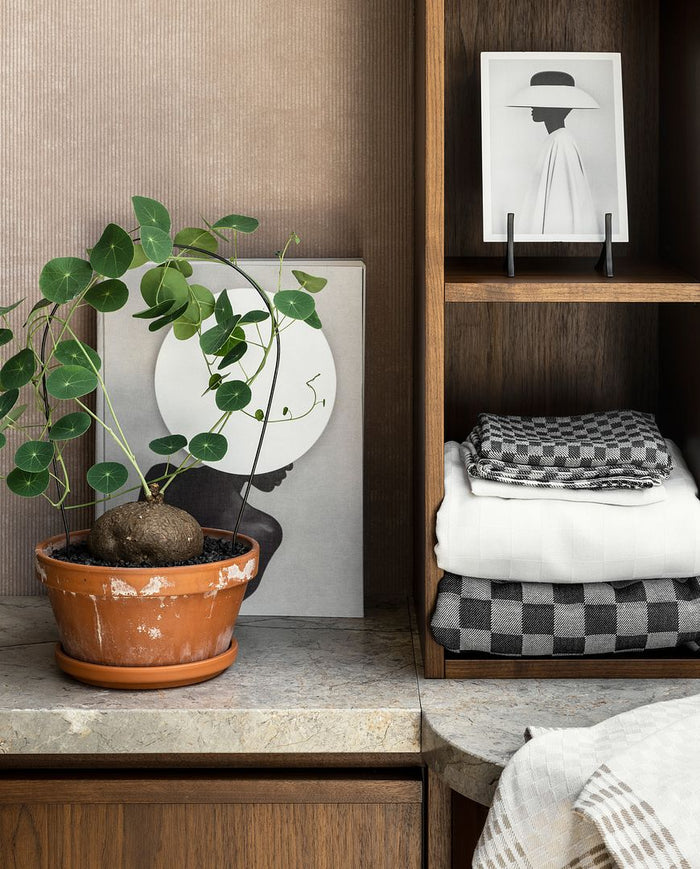 vtwonen - Bordenstandaard sierborden - Zwart - 11x20cm - Set van 4