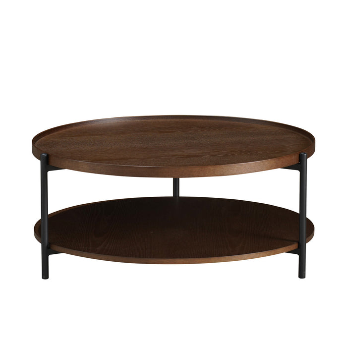 Bronx71 Salontafel Rio Ø90 cm rustiek eiken