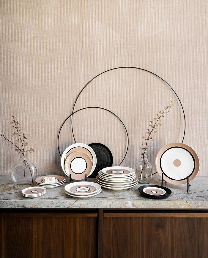 vtwonen - Bordenstandaard sierborden - Zwart - 11x20cm - Set van 4