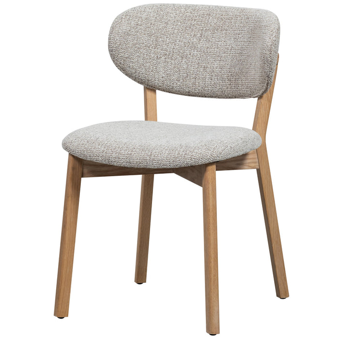 WOOOD Udar Eetkamerstoelen Houten Frame - Naturel - Set van 2