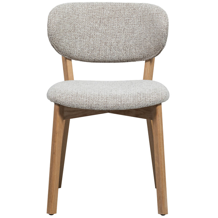 WOOOD Udar Eetkamerstoelen Houten Frame - Naturel - Set van 2