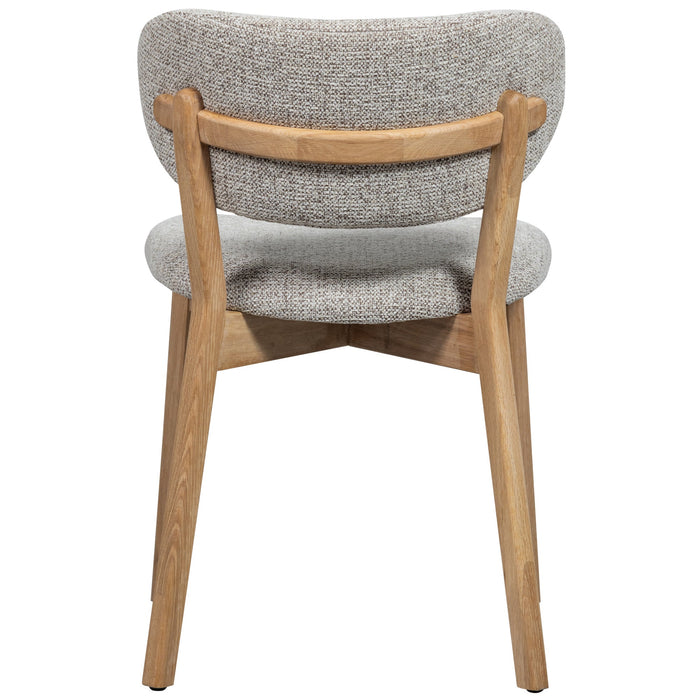 WOOOD Udar Eetkamerstoelen Houten Frame - Naturel - Set van 2