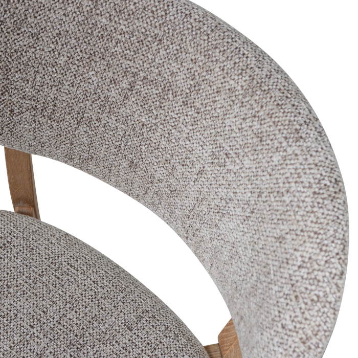 WOOOD Udar Eetkamerstoelen Houten Frame - Naturel - Set van 2