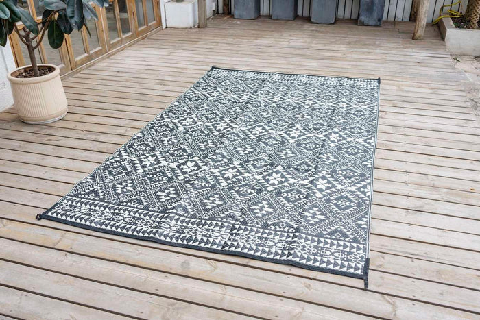 Feel Furniture - Vloerkleed voor buiten - 180x280cm - Zwartwit