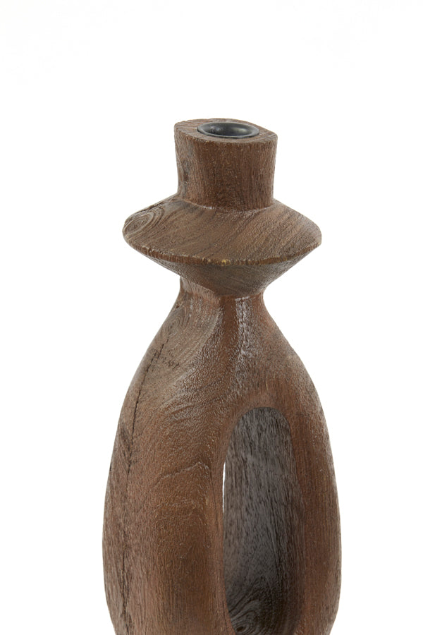 Light&living D - Kandelaar 13x13x43 cm DJANGO hout mat roodbruin