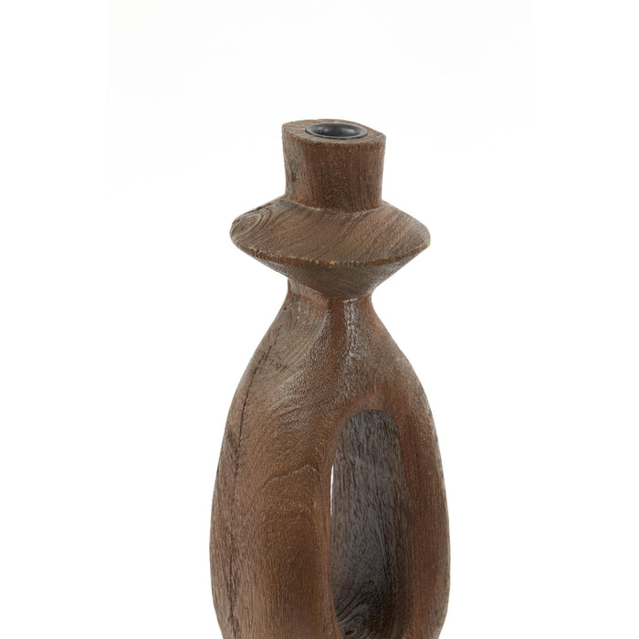 Light&living D - Kandelaar 13x13x43 cm DJANGO hout mat roodbruin