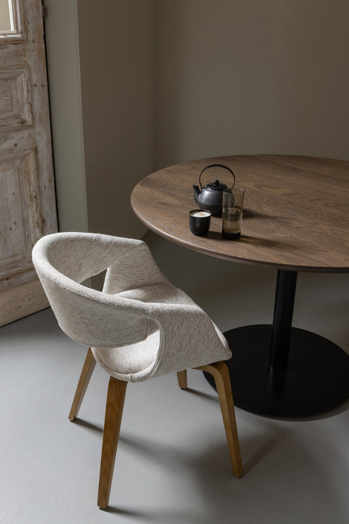 WOOOD Yossi Eetkamerstoelen Houten Naturel Poot - Naturel - Set van 2