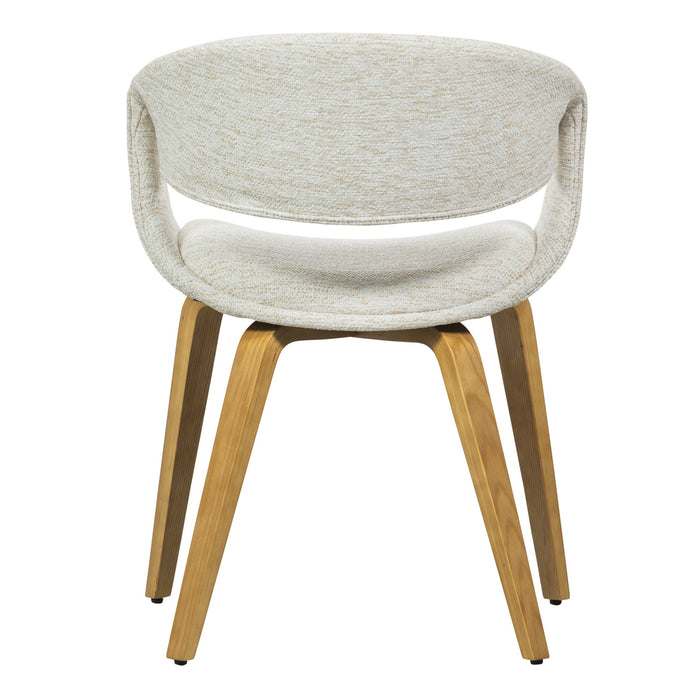 WOOOD Yossi Eetkamerstoelen Houten Naturel Poot - Naturel - Set van 2