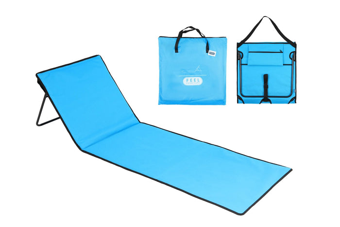 Feel Furniture - Hip strand ligbed met draagzak - Blauw