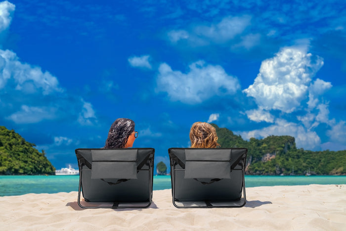 Feel Furniture - Hip strand ligbed met draagzak - Grijs