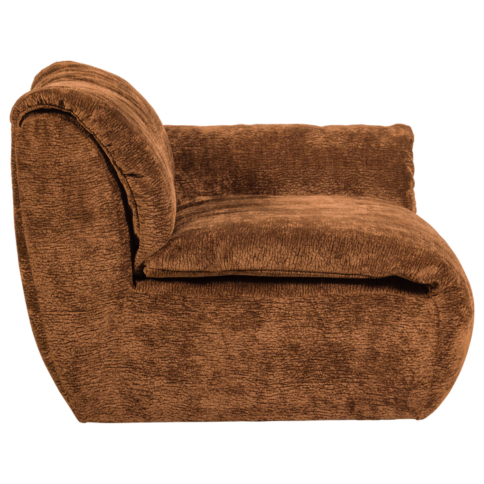 WOOOD Baggy 1-Zits Met Arm Rechts - 3D Chenille - Middenbruin -