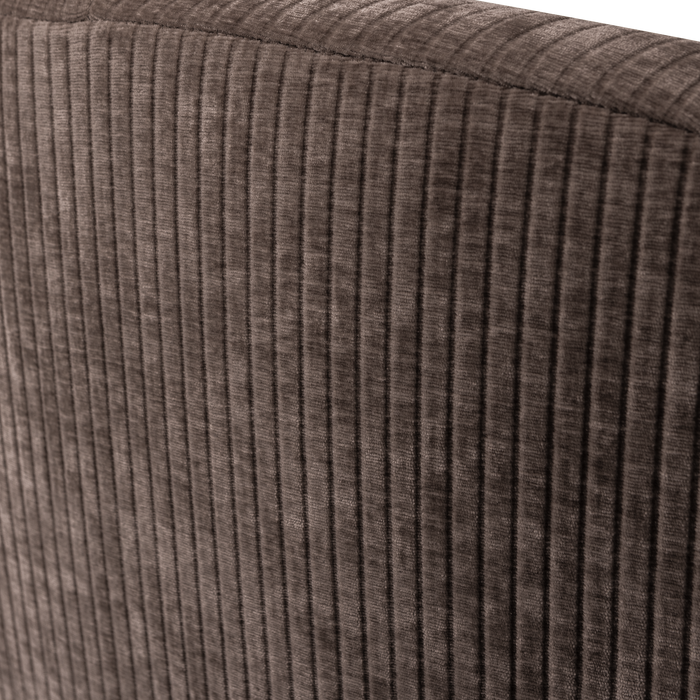 WOOOD Mojo 2-Zits Bankje Rechts - Geweven Ribstof - Bruin