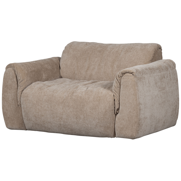 WOOOD Baggy Loveseat - 3D Chenille - Zand - 81x138x101