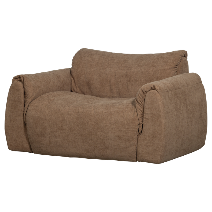 WOOOD Baggy Loveseat - Geweven Chenille - Bruin - 81x138x101